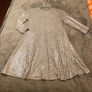 Soulmates Silver Mini Dress, NWT, Size XS